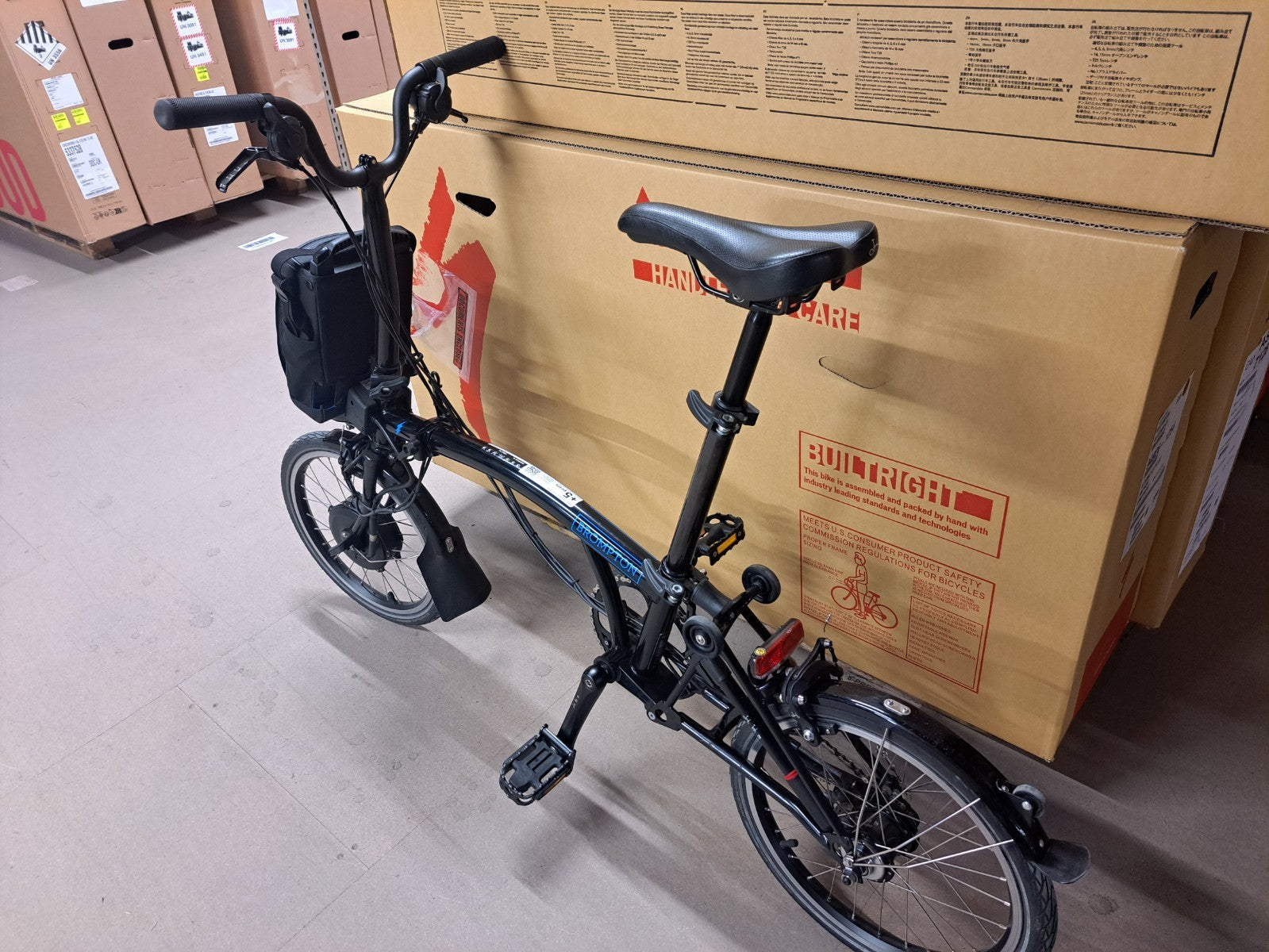 Brompton M6L Folding  Bike (Telescopic Seatpost) Gloss Black