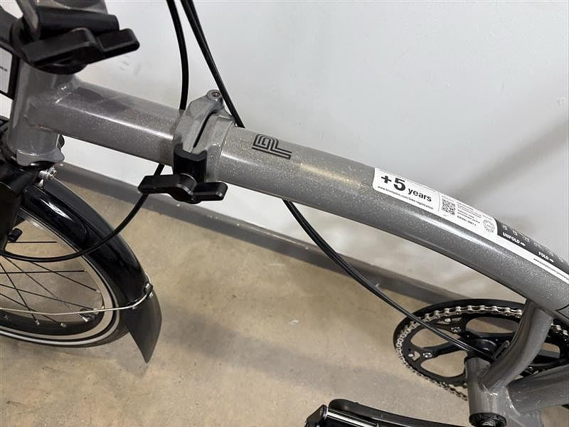 Brompton P Line 4 Speed 2022 Mid Handlebar Folding Bike - Storm Grey