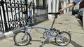 Brompton Folding Bike 3-Speed cloud blue