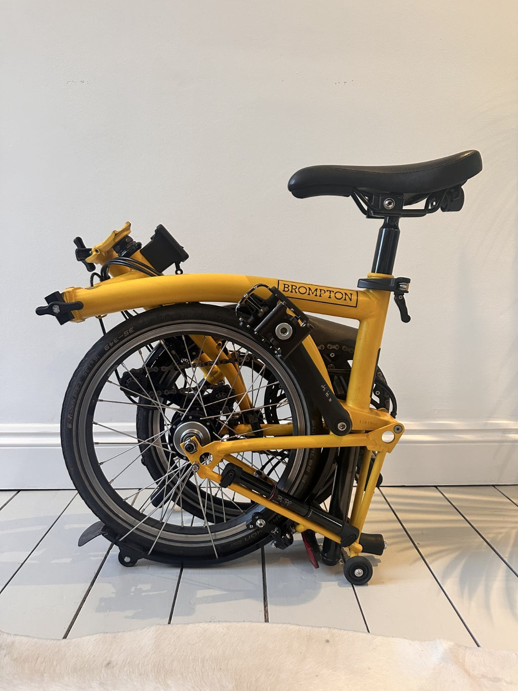 Brompton Folding Bike – 6-Speed Yellow - Excellent Condition