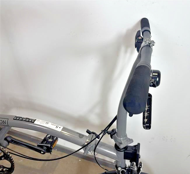 Brompton P Line 4 Speed 2022 Low Handlebar Folding Bike - Storm Grey