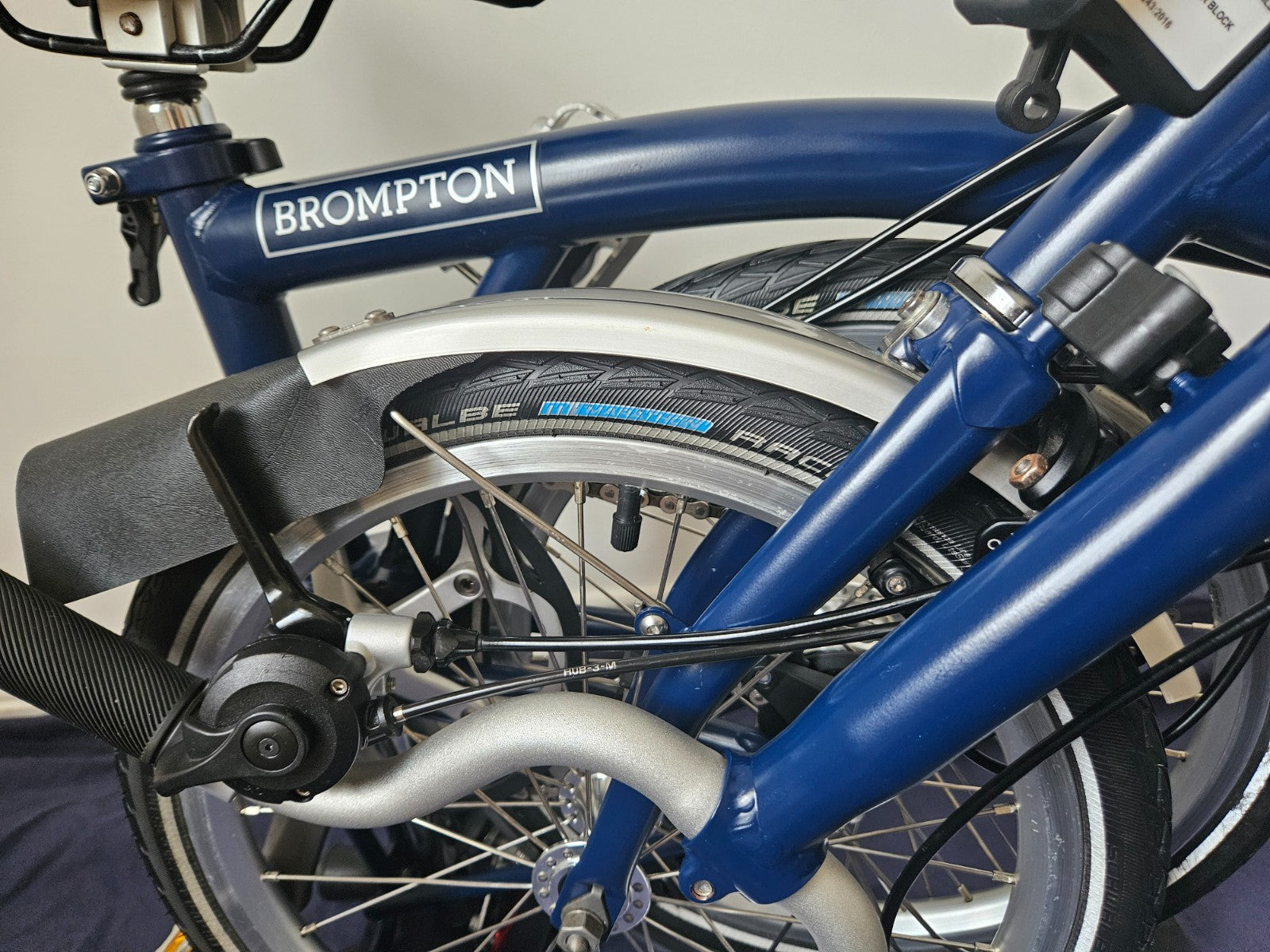 Brompton M3L - 3 Speed - C Line - Mid- Tempest Blue