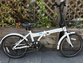 Cross CRF300 Folding Bike 20" Wheels White 6 Speed Aluminium Mudguards V-Brake