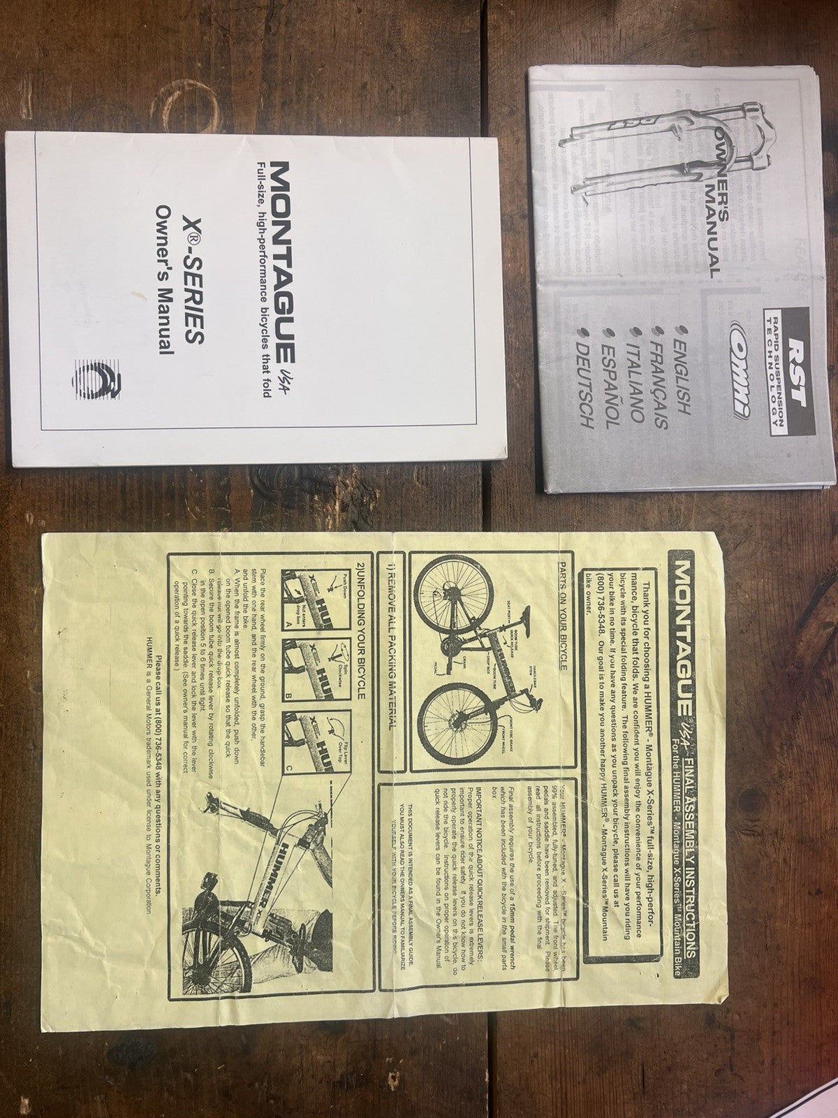 Montague Hummer Folding Bike. Original paperwork. Never ridden.