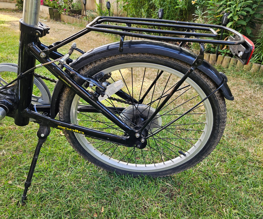 Apollo Contour Unisex Folding Bike 7 Speed, Black, 20" Wheels