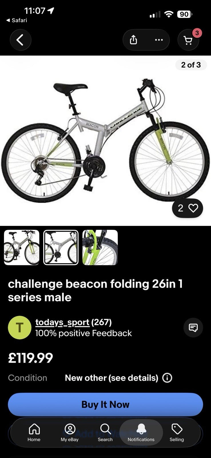 Folding Mountain Bike 26-inch