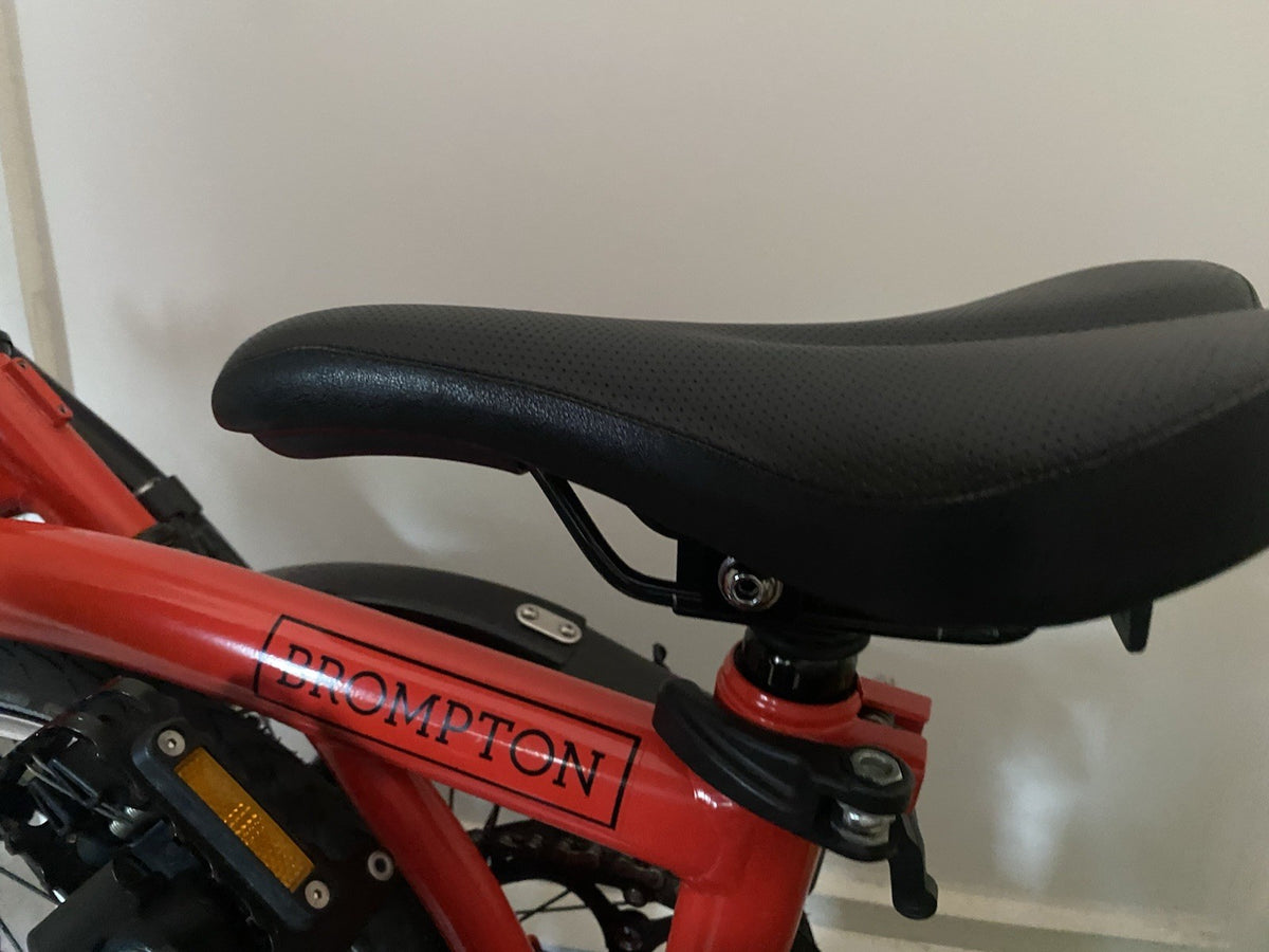 Brompton M6L Black Edition 2020 Folding Bike 6 Speed Red/Black
