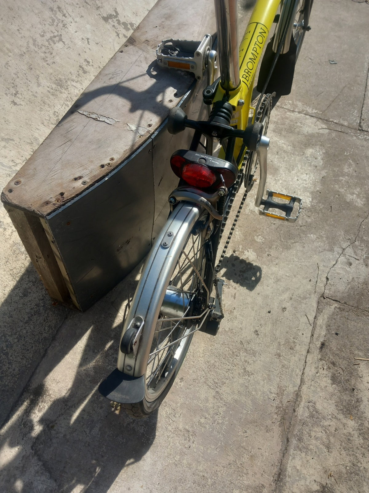 Brompton C Line 3 speed folding bicycle.
