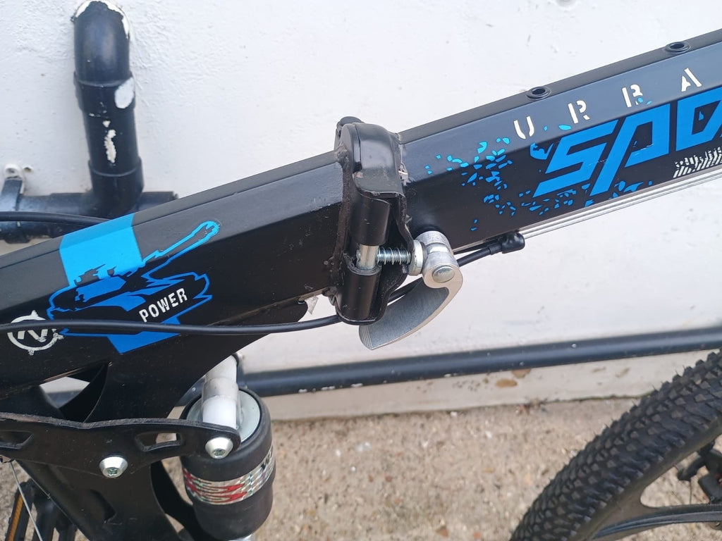 26” Folding Mountain Bike Urban Sport Full Suspension Disc Brakes Black Blue