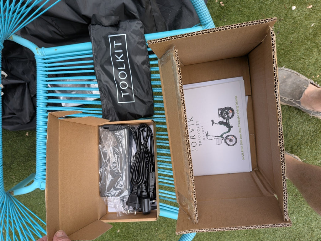 Jorvik Rida Folding Tricycle E-Trike Black, BRAND NEW, DELIVERY
