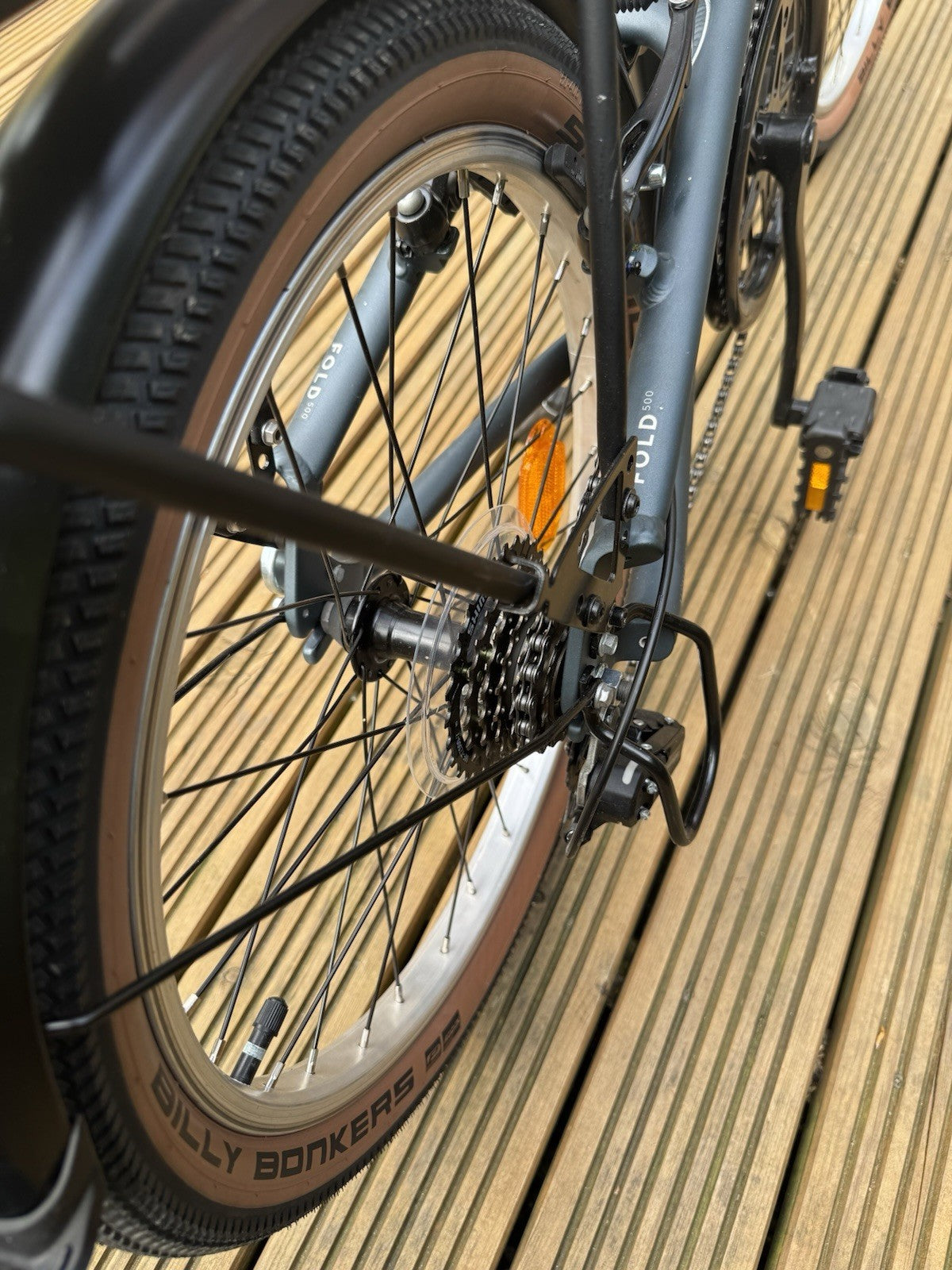 BTWIN Fold 500 Folding Bike 20-inch Blue Great Condition