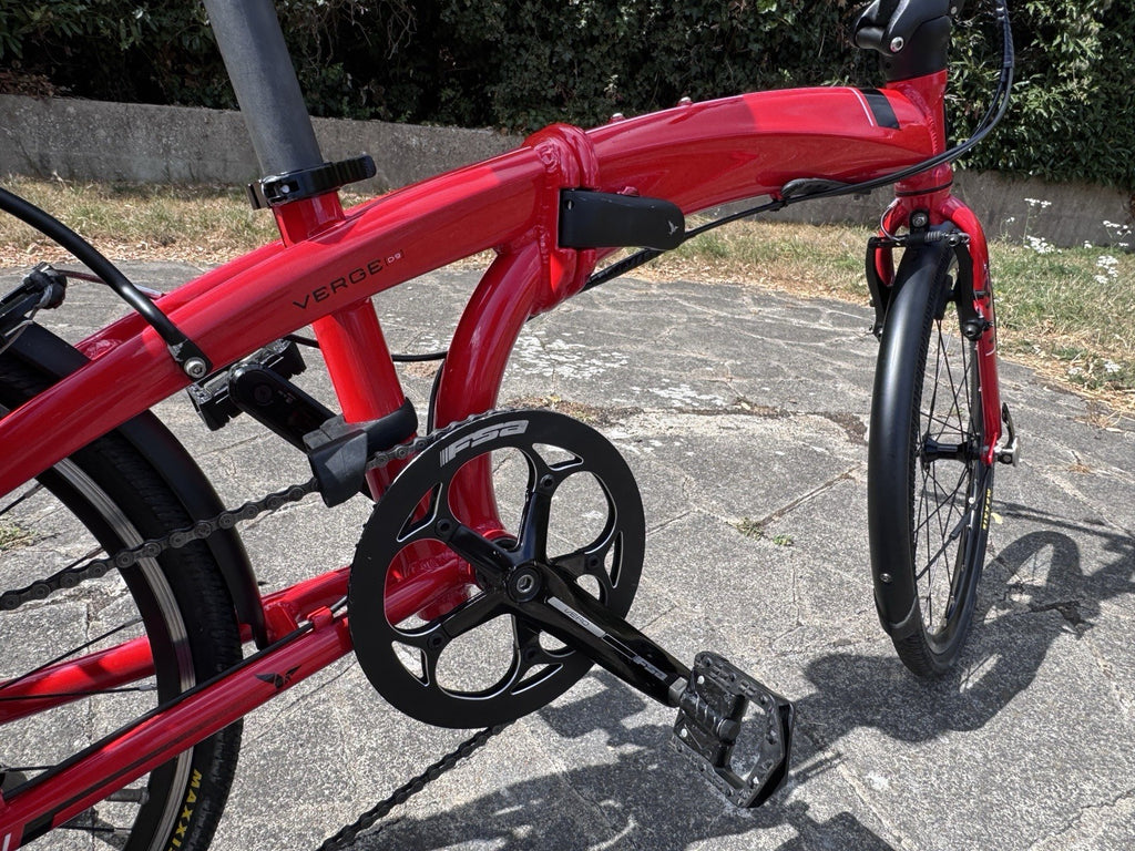 Tern Verge D9 Folding Bicycle Red - In Excellent Condition