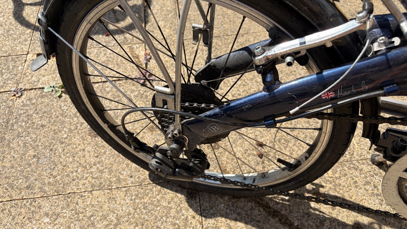 Bickerton portable 20" Folding Bike - navy