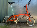 Brompton C Line 6 speed Dynamo Lights Orange Good Condition