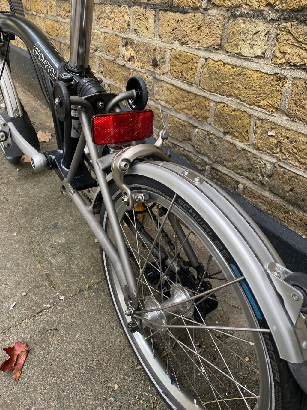 BROMPTON S2LX Folding Bike - Titanium and steel super light Black