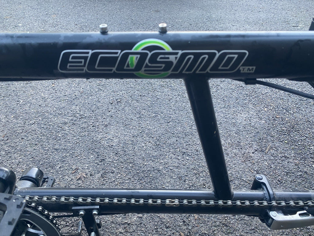 Ecosmo 20 Inch Wheel Folding Tandem Bicycle Bike Black