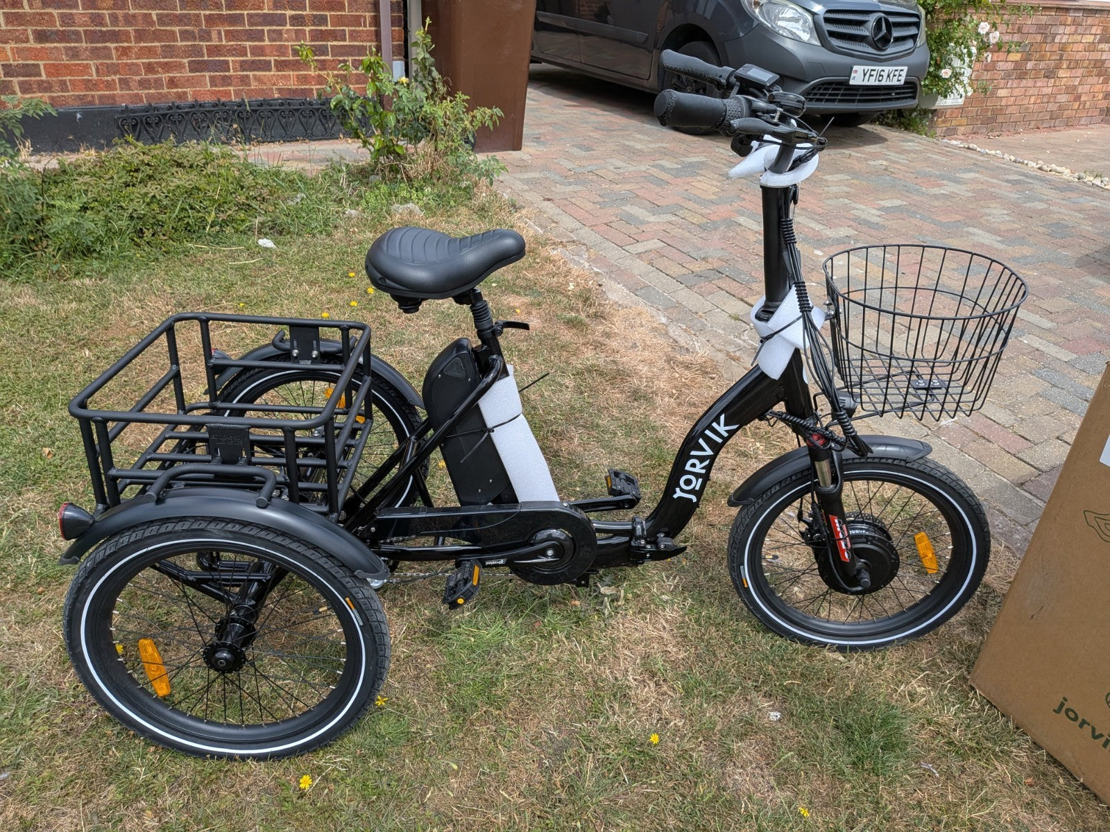 Jorvik Rida Folding Tricycle E-Trike Black, BRAND NEW, DELIVERY