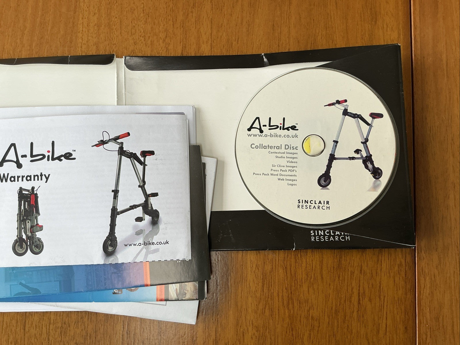 A-Bike From Sinclair Research Folding Bike Rare With Press Kit