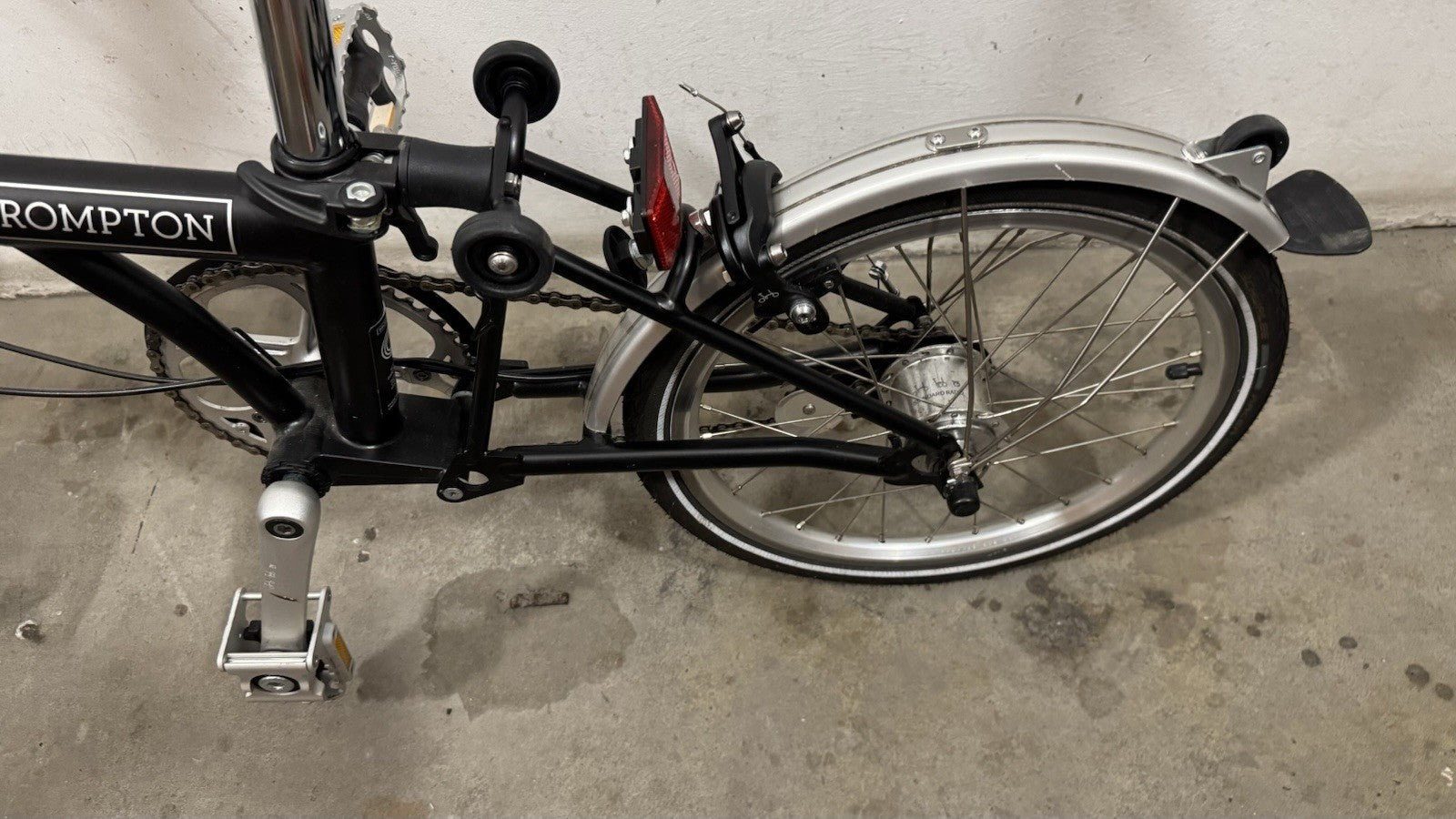 Brompton C Line Utility Folding Bike – Black, High Handlebar, 2022