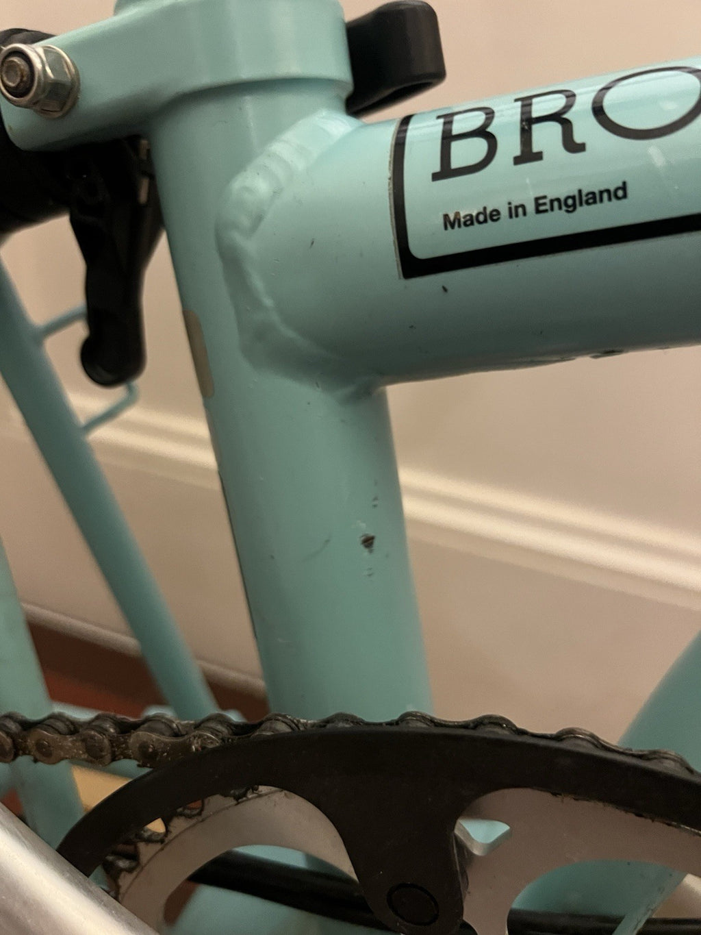 Brompton M3L Folding Bike Blue with Carry Bag
