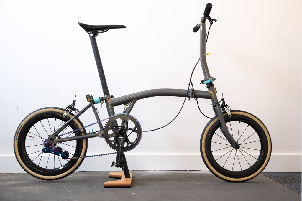 Brompton 7.7kg THM Extralite Ridea NOV SMC JCP 3D Print Ti KCNC Carbon eebrakes