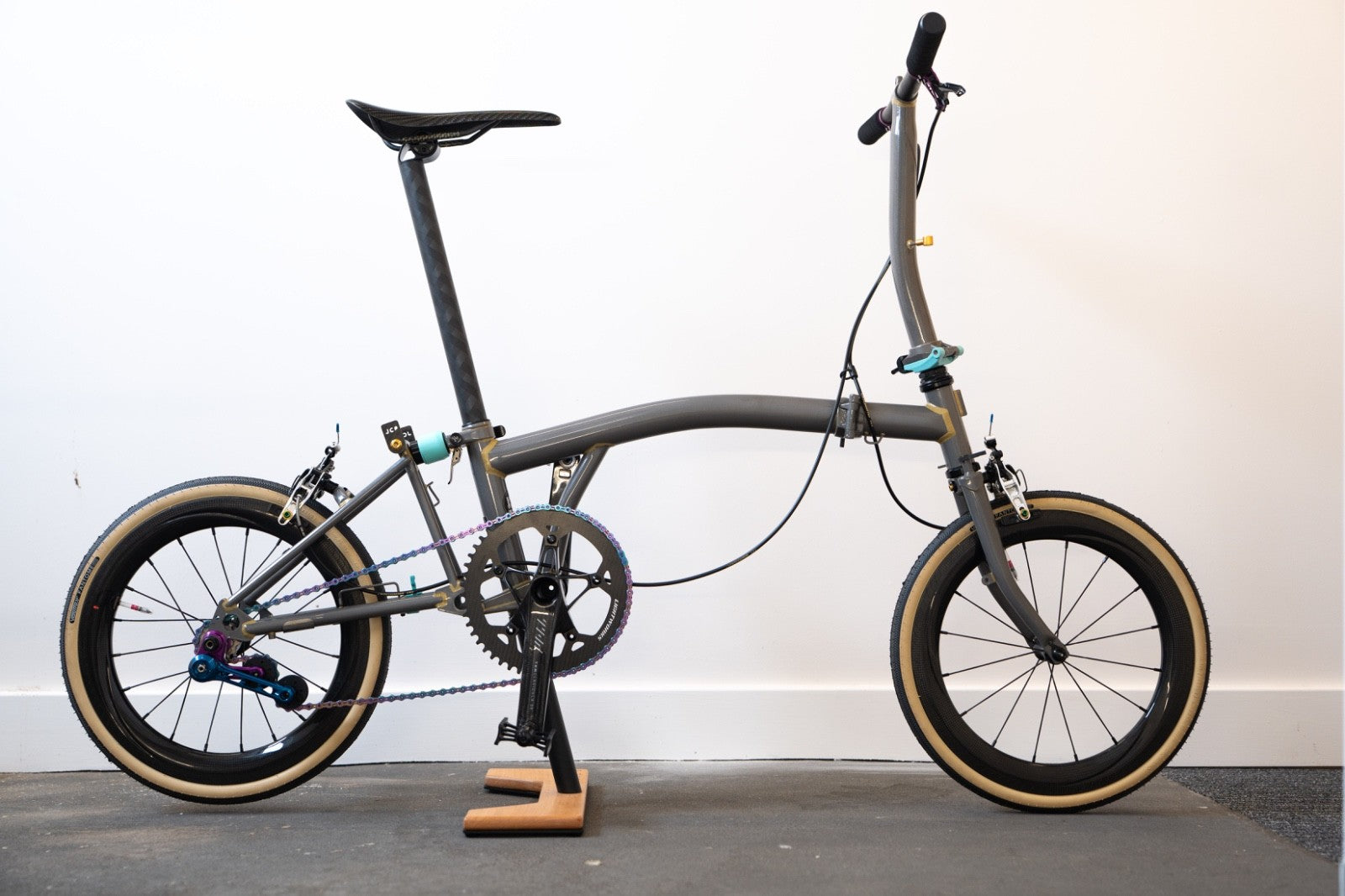 Brompton 7.7kg THM Extralite Ridea NOV SMC JCP 3D Print Ti KCNC Carbon eebrakes
