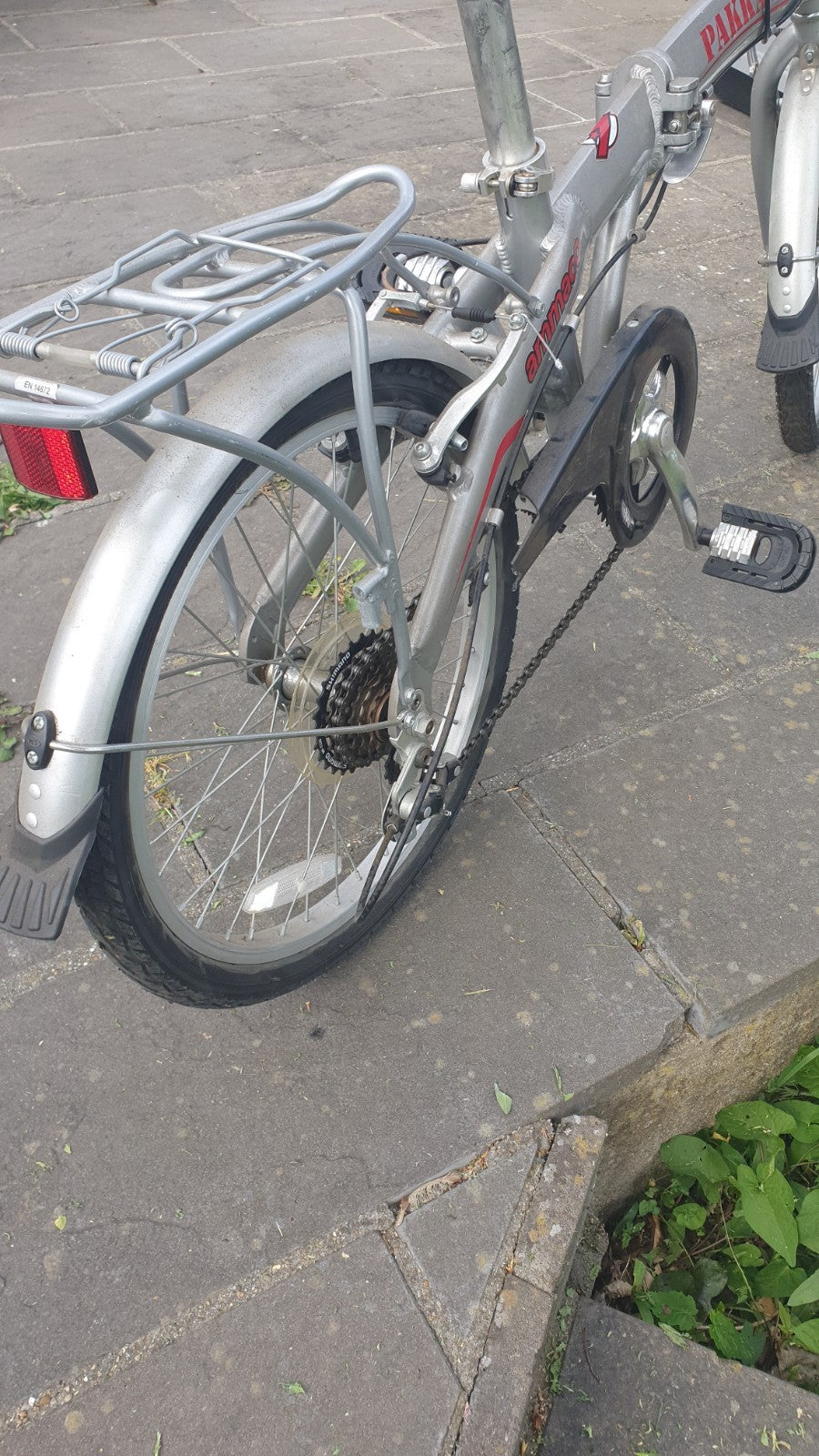 Ammaco Pakka Lite 20 Inch Wheel 6 Speed Alloy Folding Bike Silver