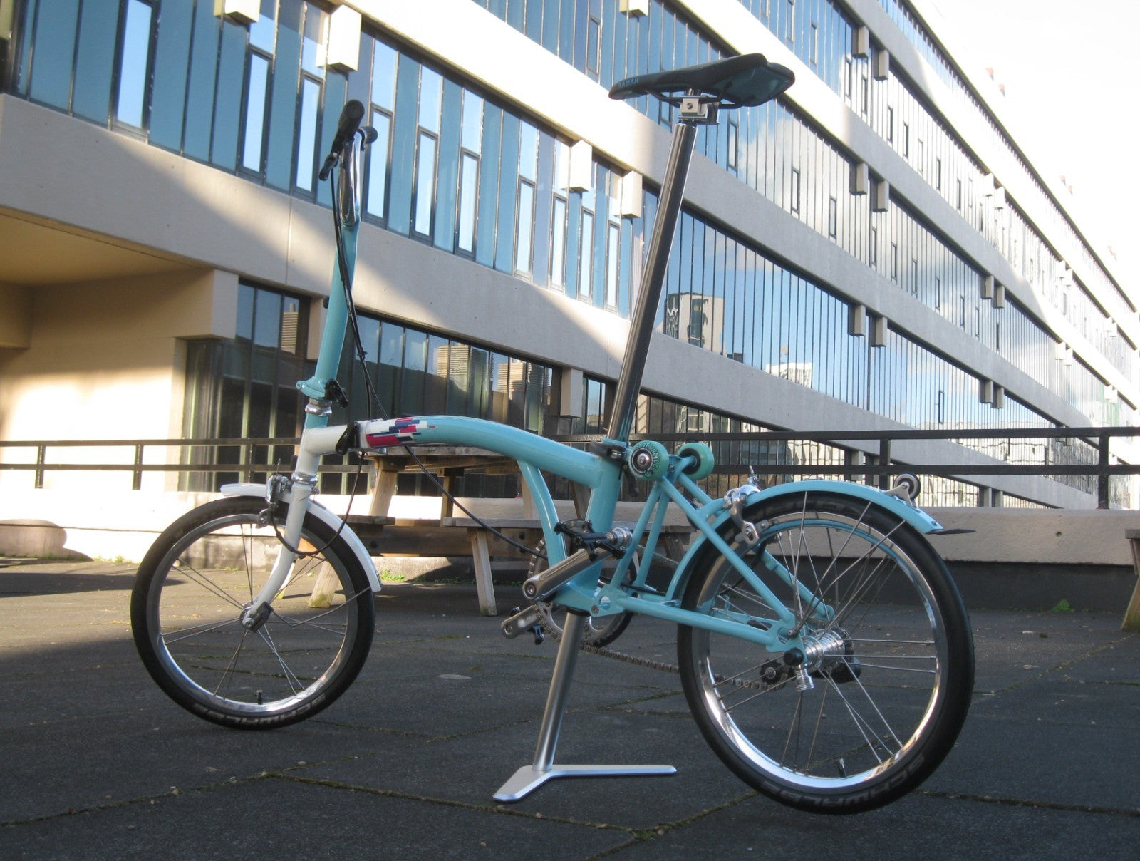 Custom Brompton Folding bike - homage to 1989 Cal look VW Karmann Ghia