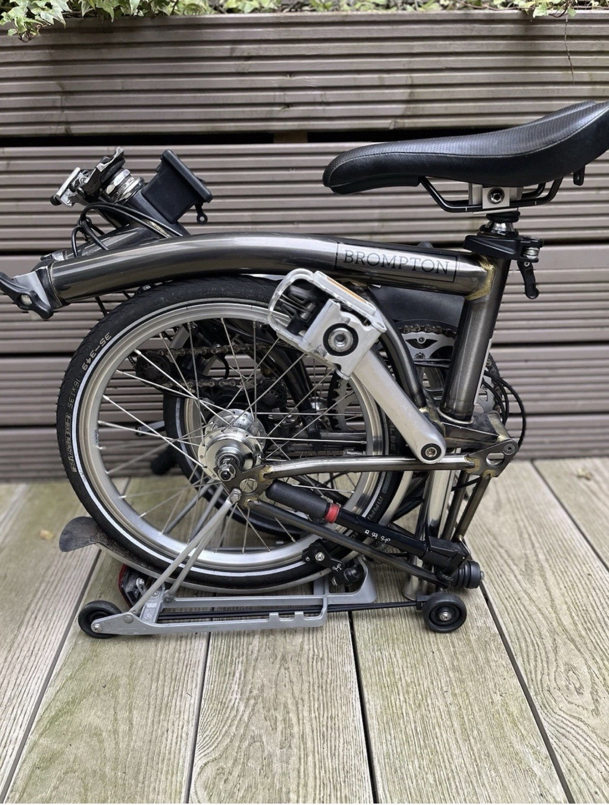 Brompton C Line S6R (6 Speed) folding bicycle - Raw Lacquer