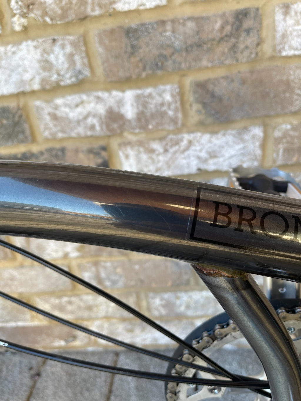 Brompton Raw Lacquer Superlight - Titanium - RARE S6L-X WORLD POSTAGE - STUNNING