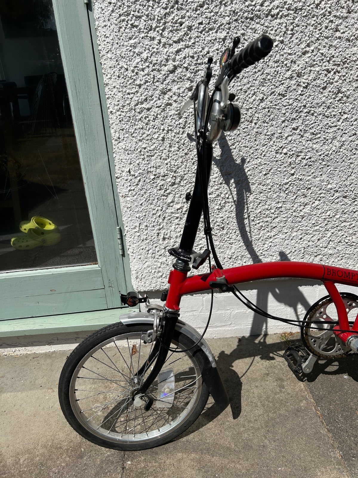Brompton Folding Bike T5  Frame number 12616  colour red 1993