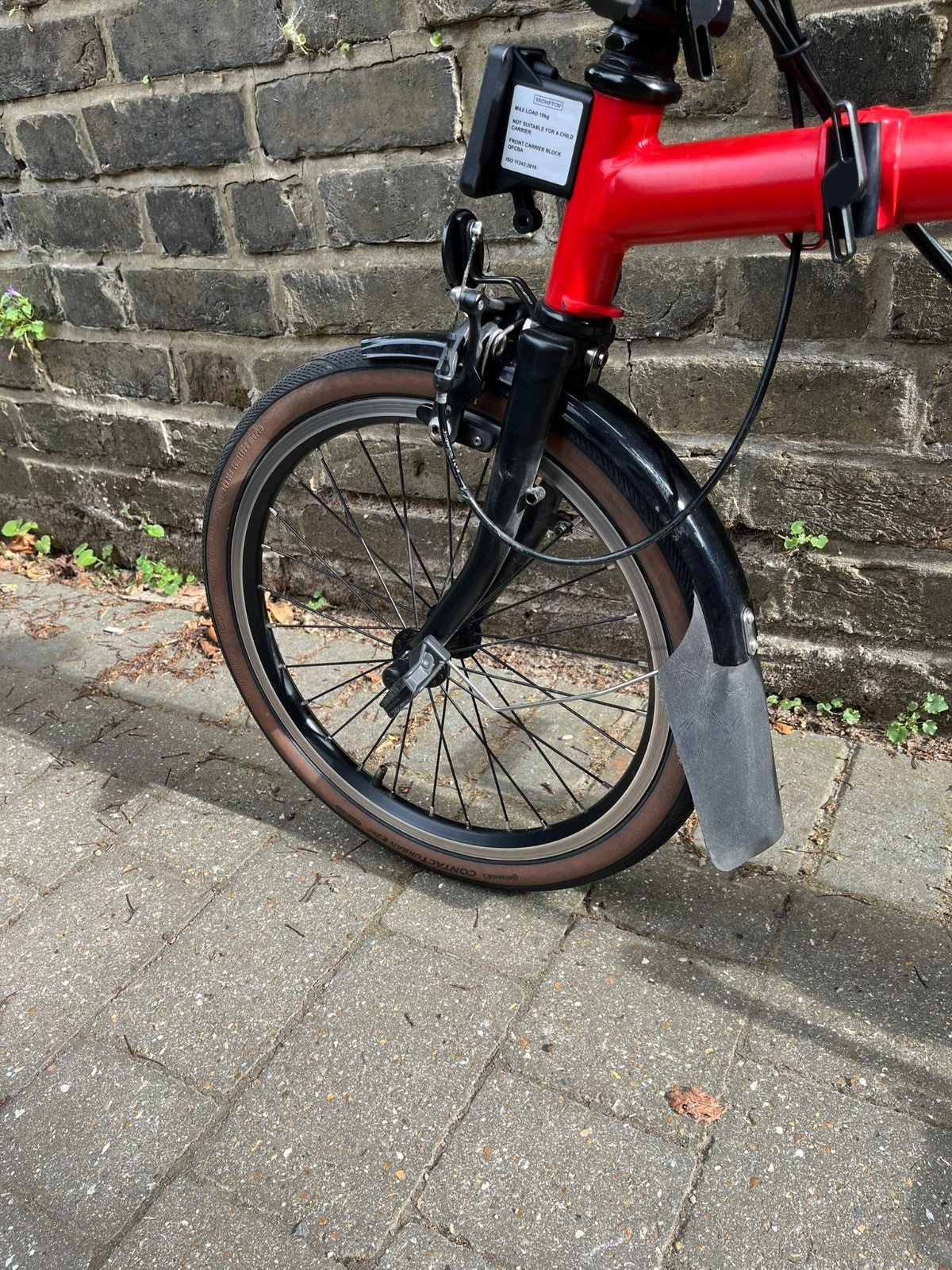 Brompton C-Line 6 speed Red Black S-type