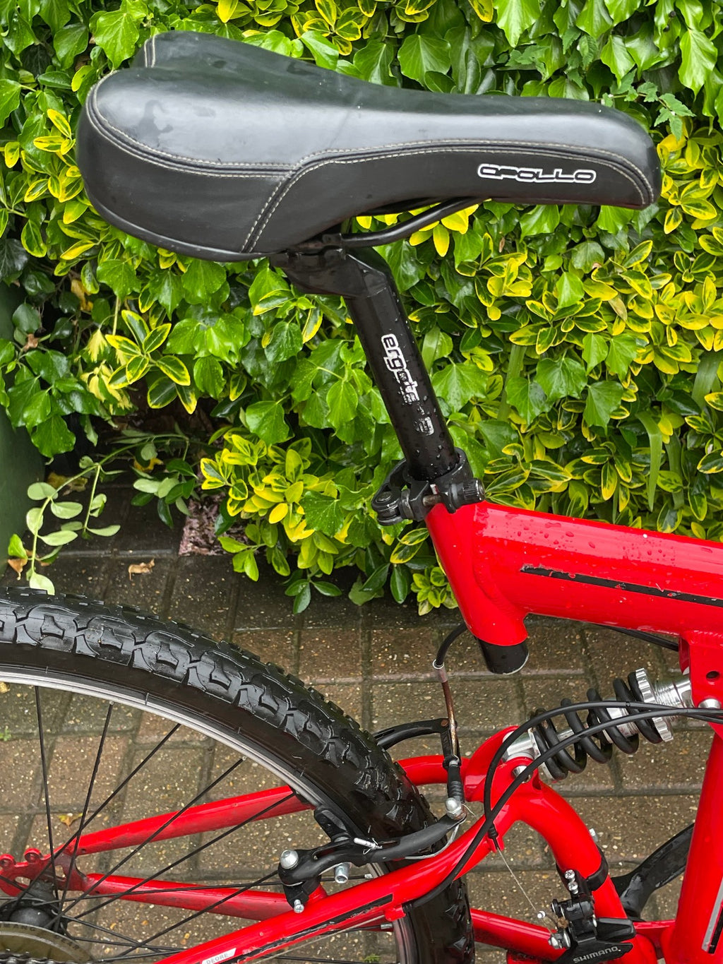 Cross CXF 300 foldable bicycle in red