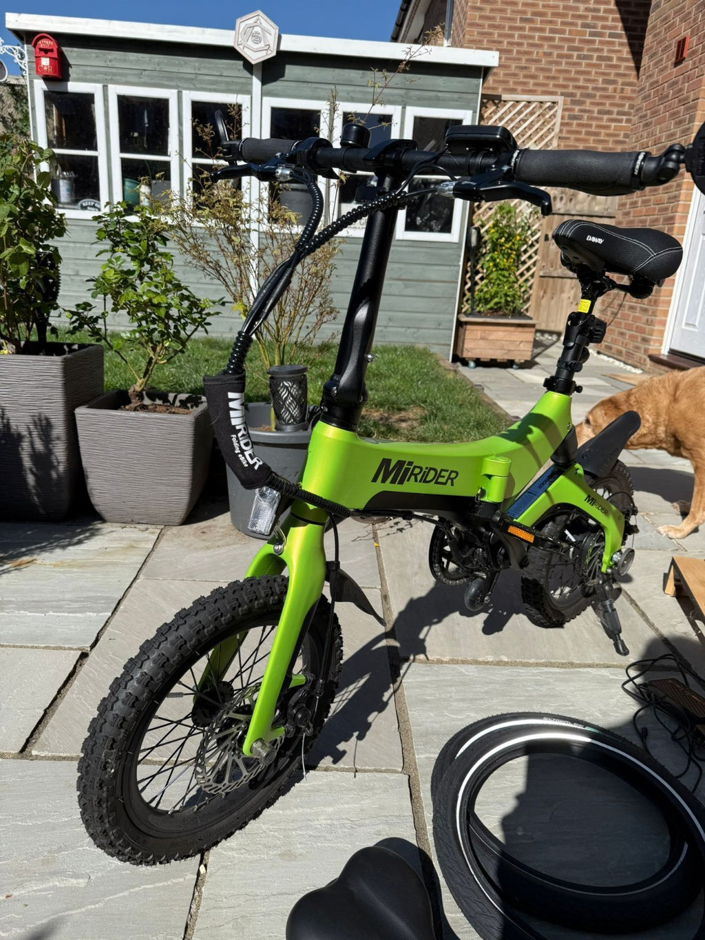 MiRider One Folding Electric Urban Bike - Acid Green - Amazing Condition