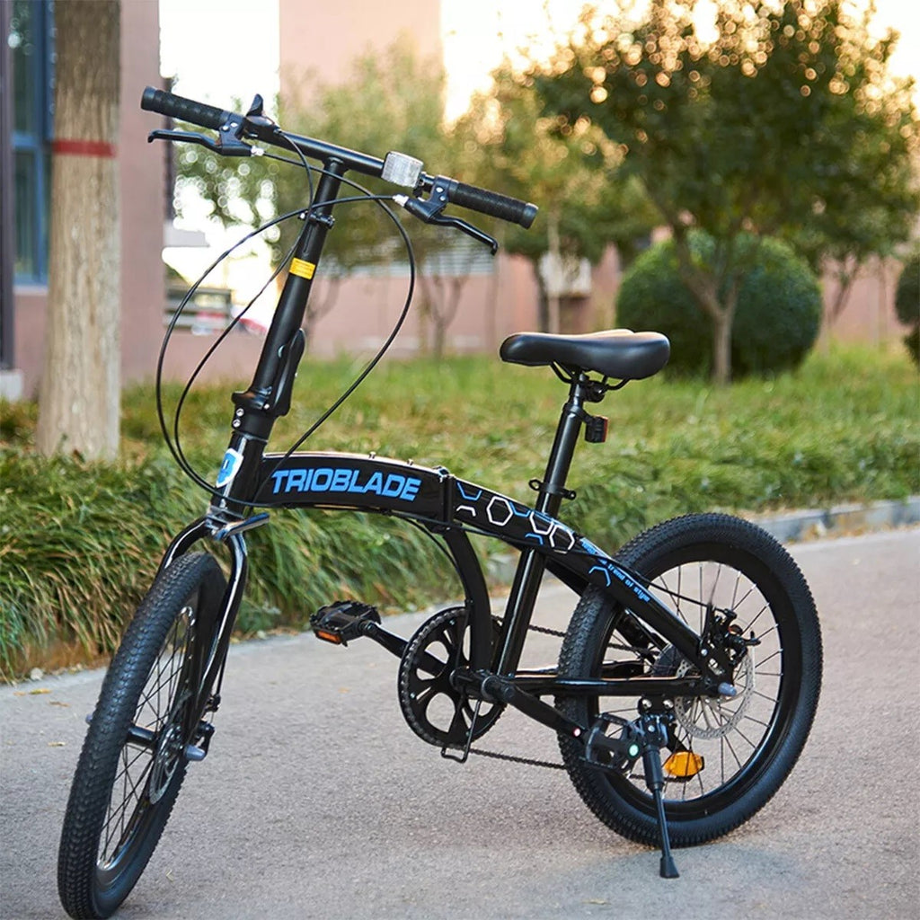 Folding Bicycle 20 Inch Bikes for Adults 7-Speed Variable Foldable City Bicycle