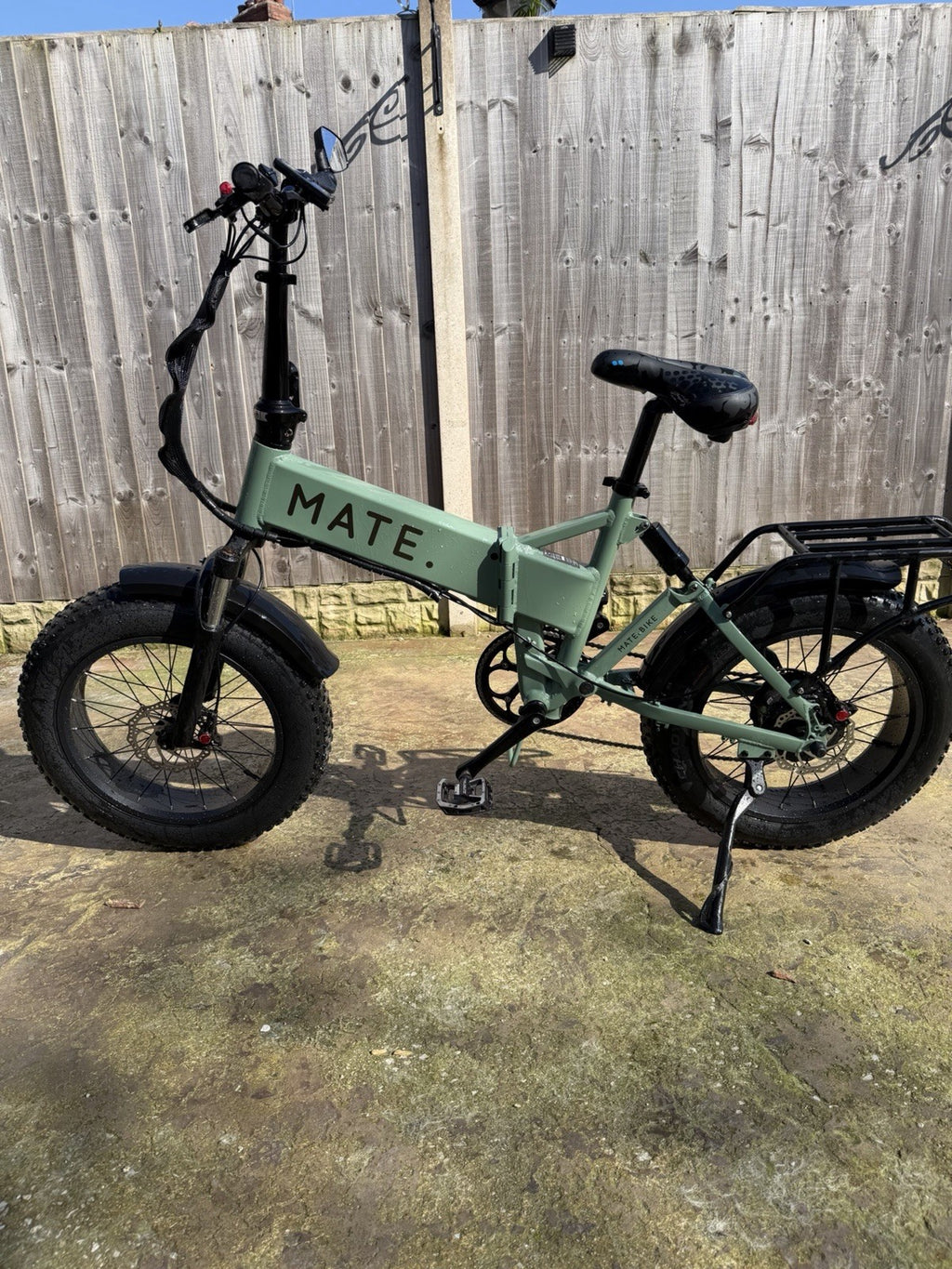 Mate x Bike Folding Green Bike On Off Road