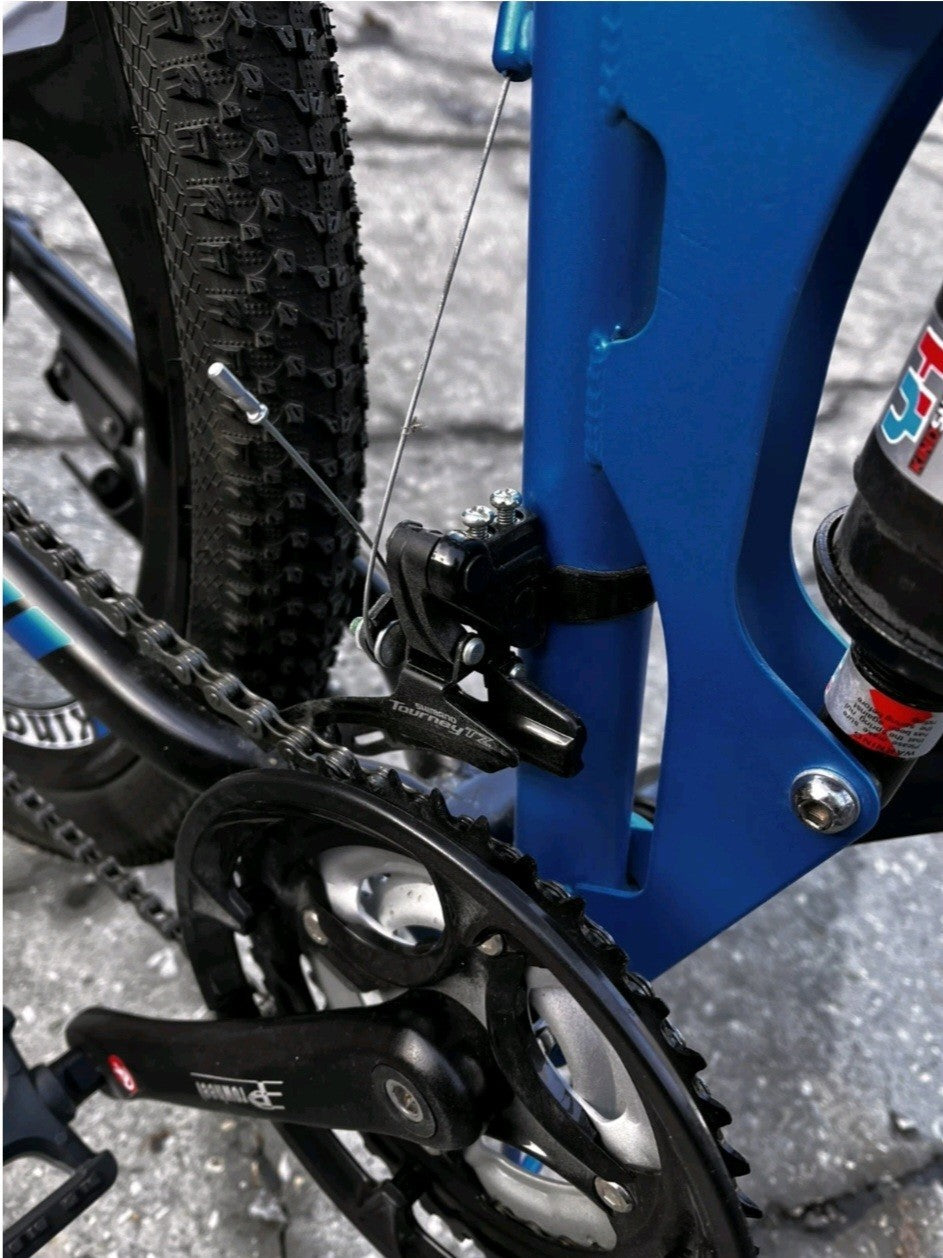 Foldable MOUNTAIN BICYCLE Eurobike BLUE G4 26" 21-speed - Used For 1 Week