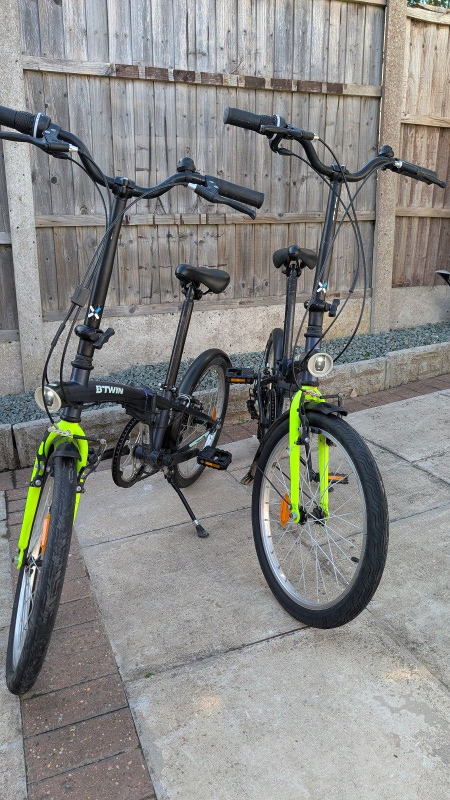 For Sale, 2 x BTWIN Folding Bikes, 20inch Wheels, collection only