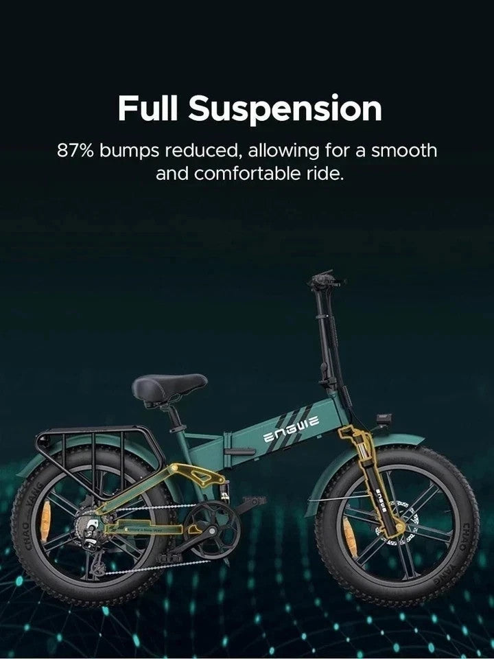 ENGWE ENGINE Pro 2.0 Folding E,-bike 20" E - Bike 52-V 16/Ah Bicycle 8-speed