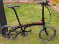 Tern Verge P9 Red & Black 9 Speed Folding Bike in Excellent Condition One Owner