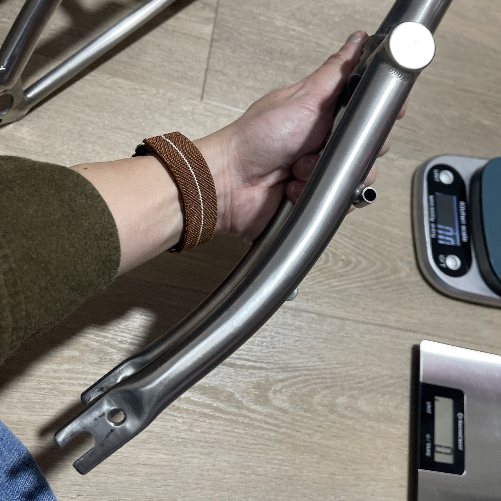 TITANIUM Brompton Rear Triangle + Fork Black SuperLight  Worldwide