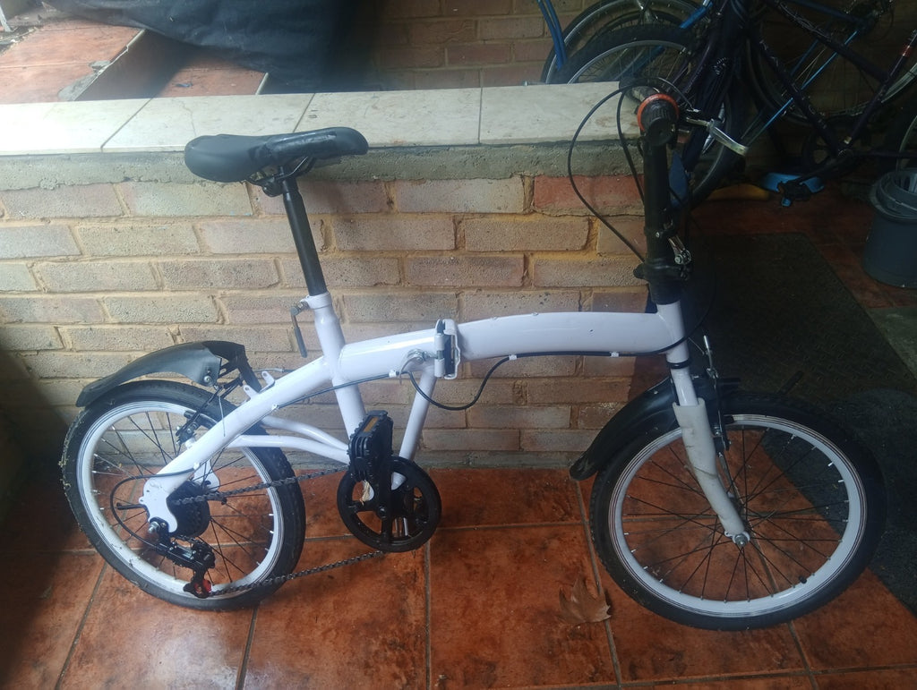 Ecosmo 16AF01W 16 inch Lightweight Alloy Wheels Folding Bike - White