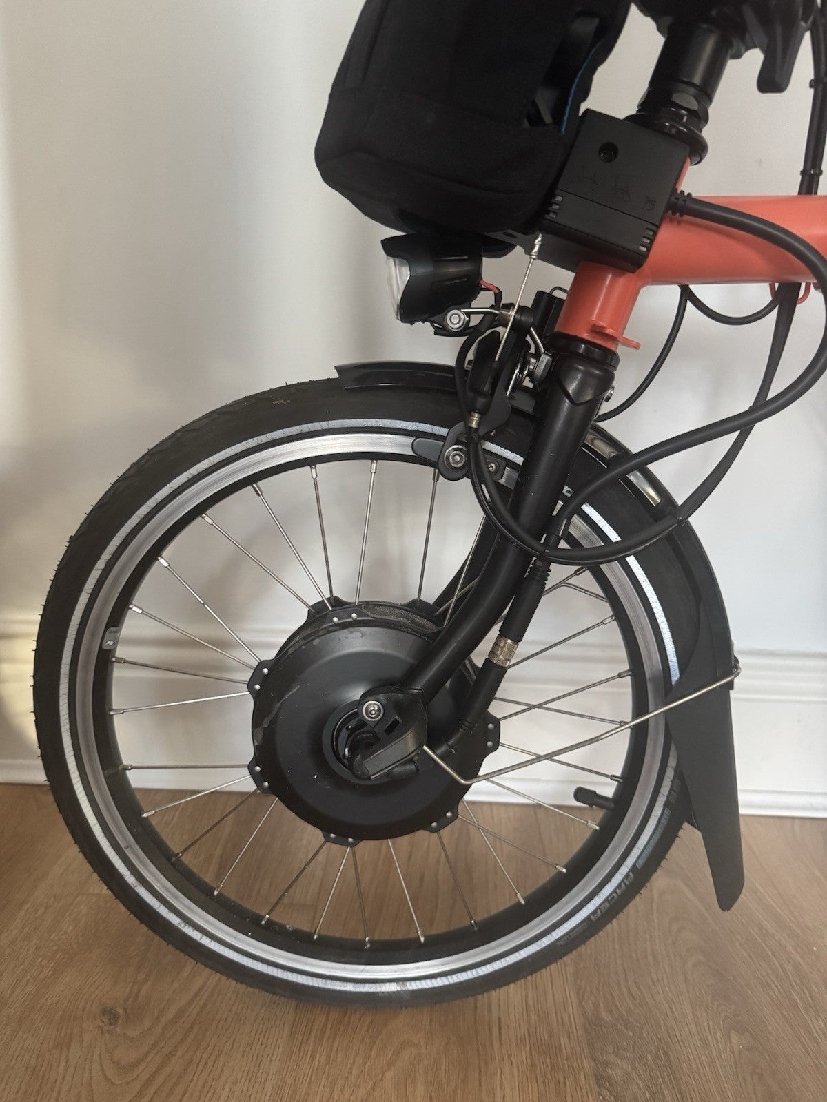 Brompton C Line Explore Electric Fire Coral 6-Speed