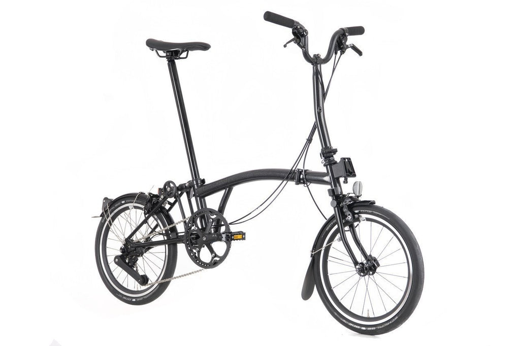 Brompton P Line 4-Speed - Mid Handlebar - Midnight Black - New