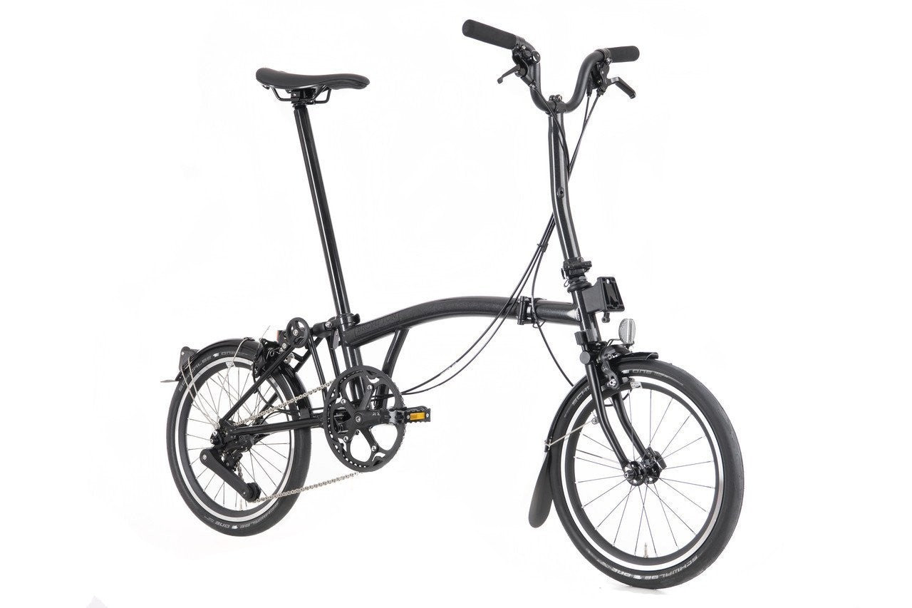 Brompton P Line 4-Speed - Mid Handlebar - Midnight Black - New