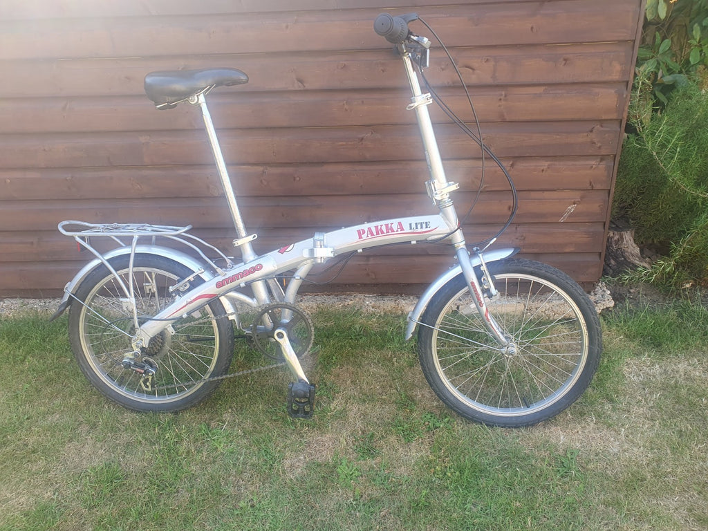 Ammaco Pakka Lite 20 Inch Wheel 6 Speed Alloy Folding Bike Silver