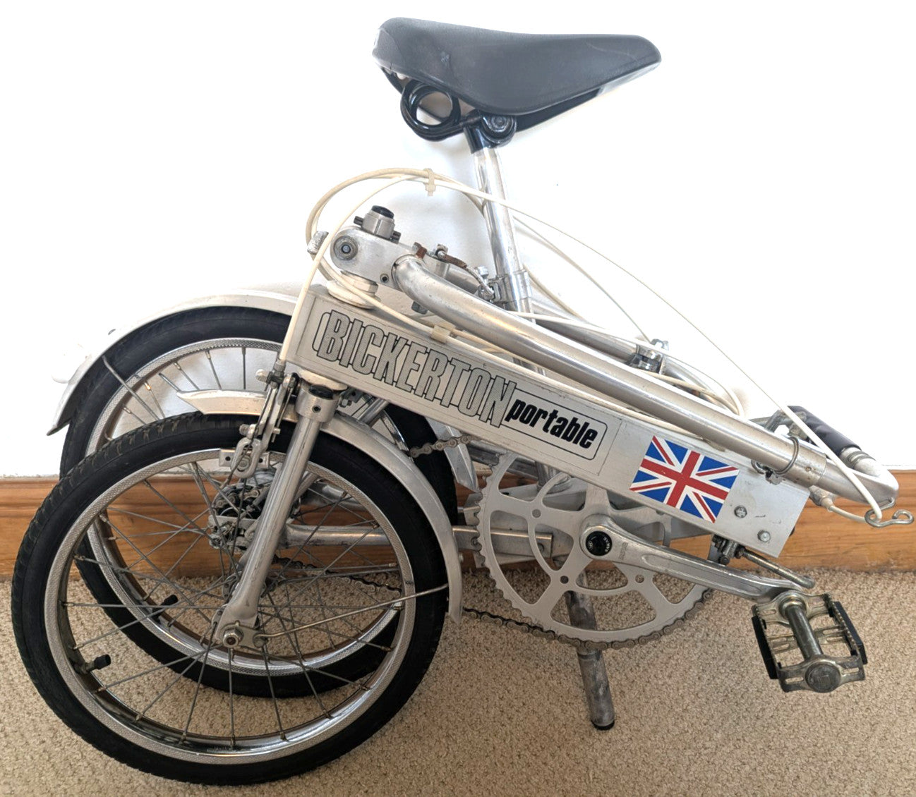 Vintage 1980 Bickerton Portable Folding Bike Compact Portable Excellent