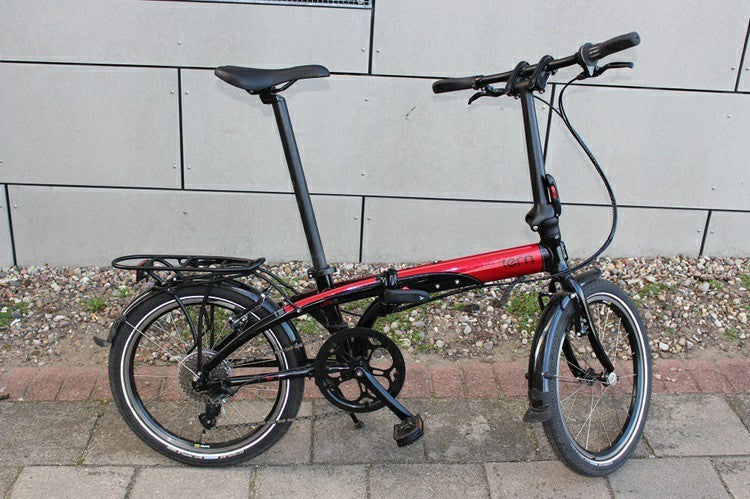 Tern Link D8 20in Folding Bike Red/Black 8-Speed V-Brake Mudguards Kickstand