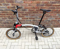 Brompton CHPT3 Folding Bike 16in M 2-Speed Derailleur Rim Brake Grey/Red