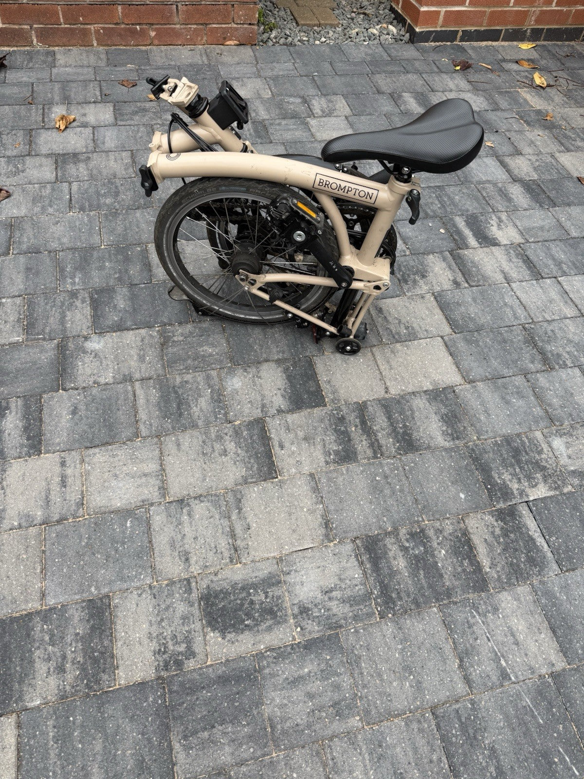 Brompton Folding Bike 16in Beige Grip Shifter BMX Bars Caliper Side Pull